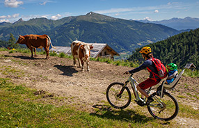 Ze sedla Katschberg na chatu Stöcklalm (MTB)